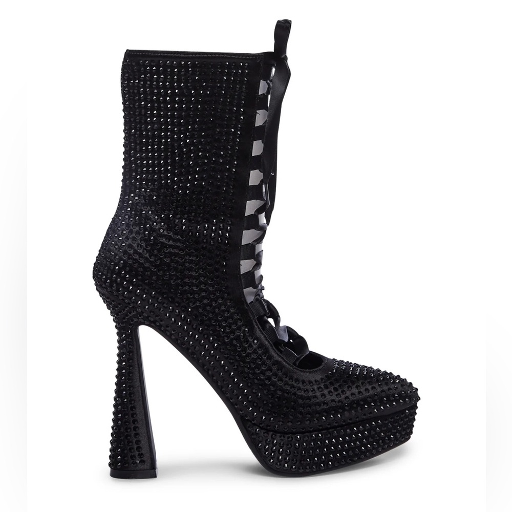 Dolls Kill Unholy VAMP OR DIE RHINESTONE BOOTIES / SOLD OUT online !